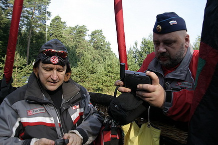 Załoga rosyjskiego balonu